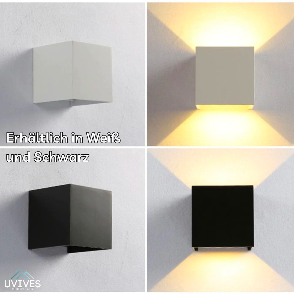 LuminaCube - Lampada da parete wireless e lussuosa