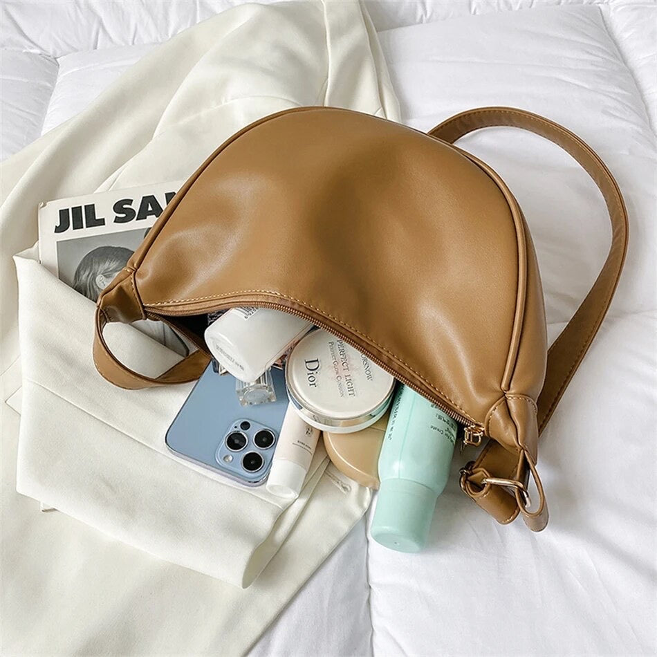Women's Half Moon Purse and Cross Body Bag