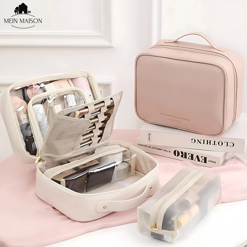 Multi-Compartment Cosmetic Bag - Stay Organized Anywhere
