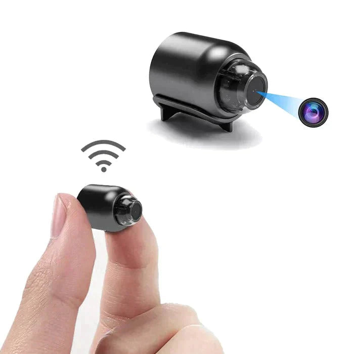 Ultra-Small WiFi IP Camera | 1080p Full HD | 120° Wide-Angle Lens | Infrared Night Vision & Motion Sensor | 2-Way Audio | Worldwide Remote Access