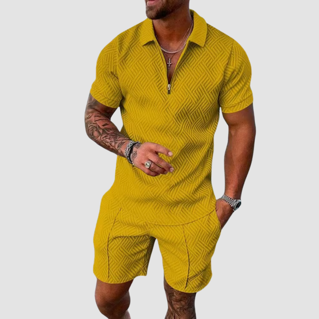 Completo estivo casual da uomo in due pezzi