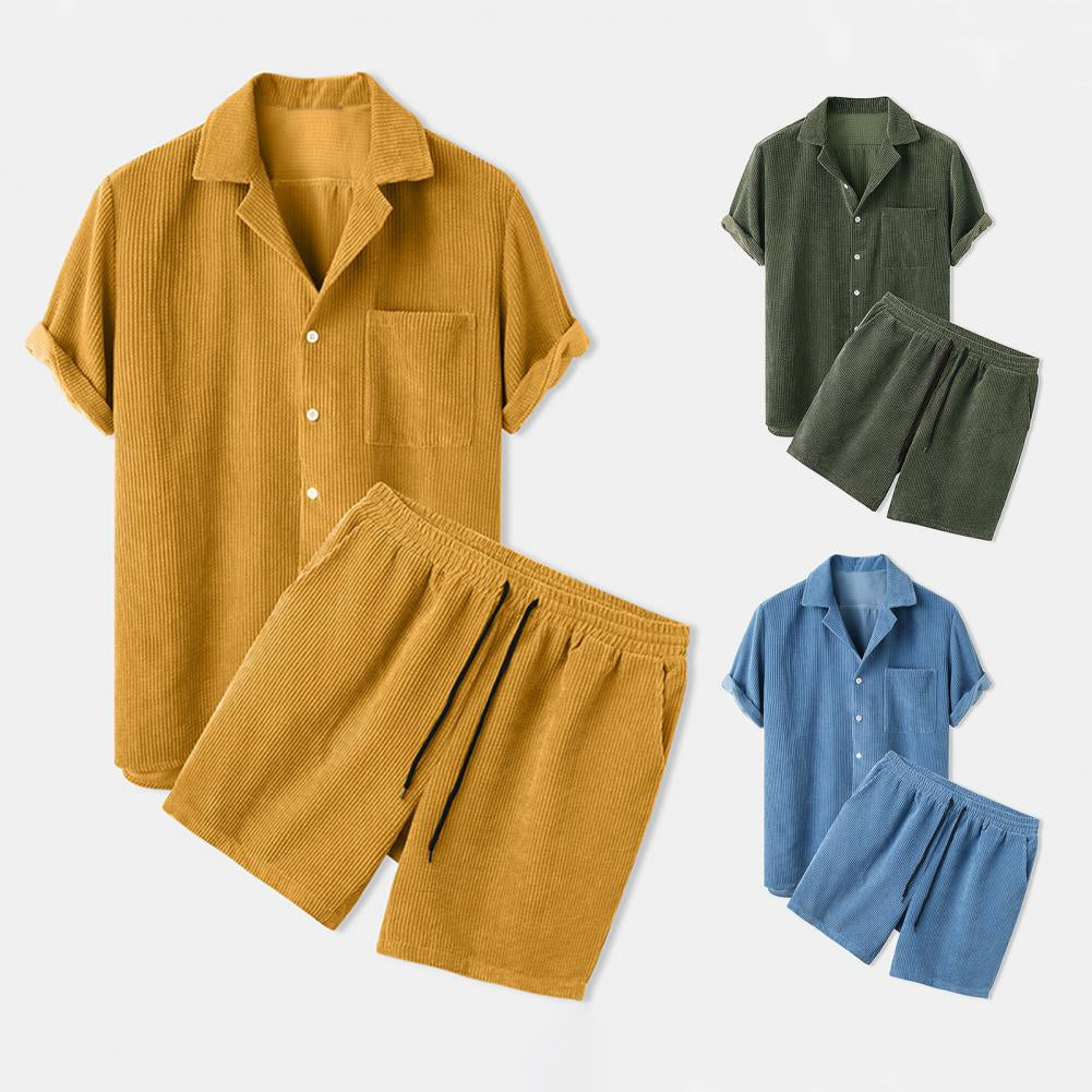 Completo estivo casual da uomo in due pezzi