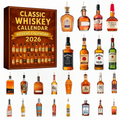 24-Day Whisky Advent Calendar 2026 | Decorative Mini Bottle Christmas Ornaments | Holiday Countdown Gift for Whiskey Lovers