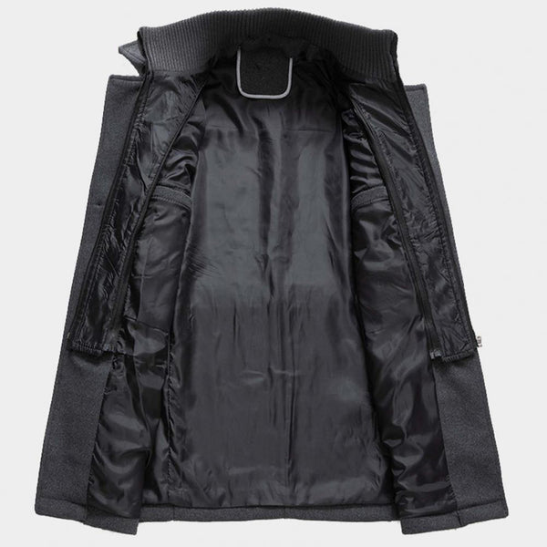 Men’s Two-Piece Wool Blend Winter Coat