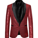 Men’s Glitter Blazer | Slim Fit Party Blazer | Statement Evening Jacket