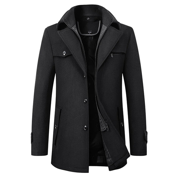 Men’s Wool Blend Winter Coat – Business & Smart Style