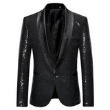 Men’s Glitter Blazer | Slim Fit Party Blazer | Statement Evening Jacket