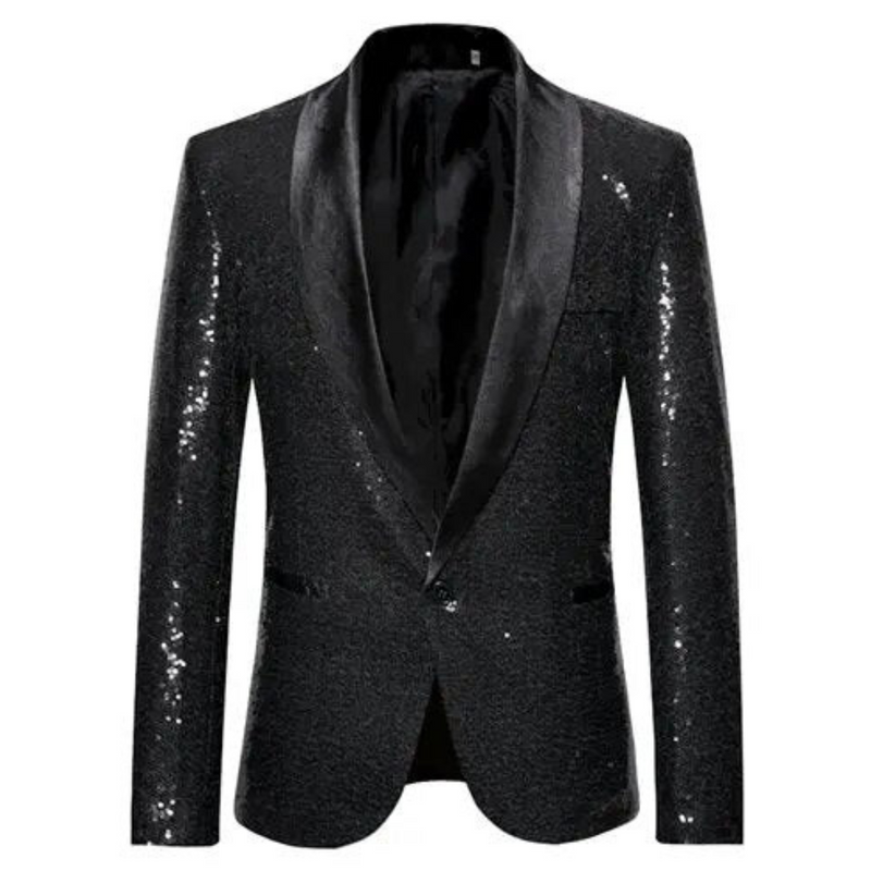 Men’s Glitter Blazer | Slim Fit Party Blazer | Statement Evening Jacket