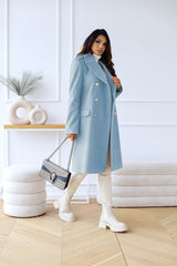 Women's Double-Breasted Coat - Sophisticated & Comfortable for Every Occasion
