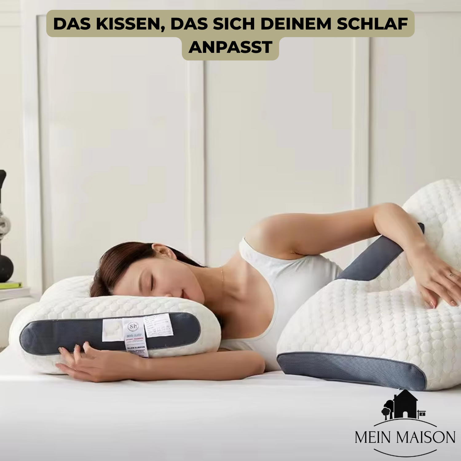Ortopedický polštář na krk | Ergonomický tvar | Paměťová pěna | Prodyšný