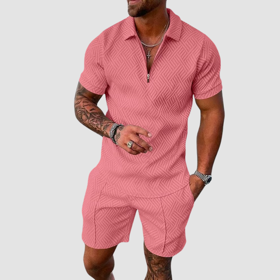 Completo estivo casual da uomo in due pezzi