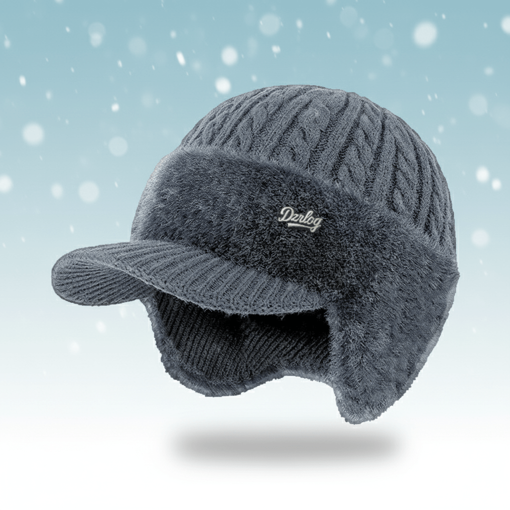 Cold Weather Trapper Hat with Ear Protection - Winter Warmth Hat