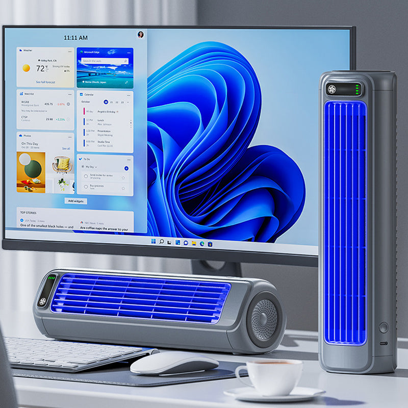 Mobile Air Conditioner | 3-in-1 Fan & Wall Mount | 12h Battery | Compact & Wireless