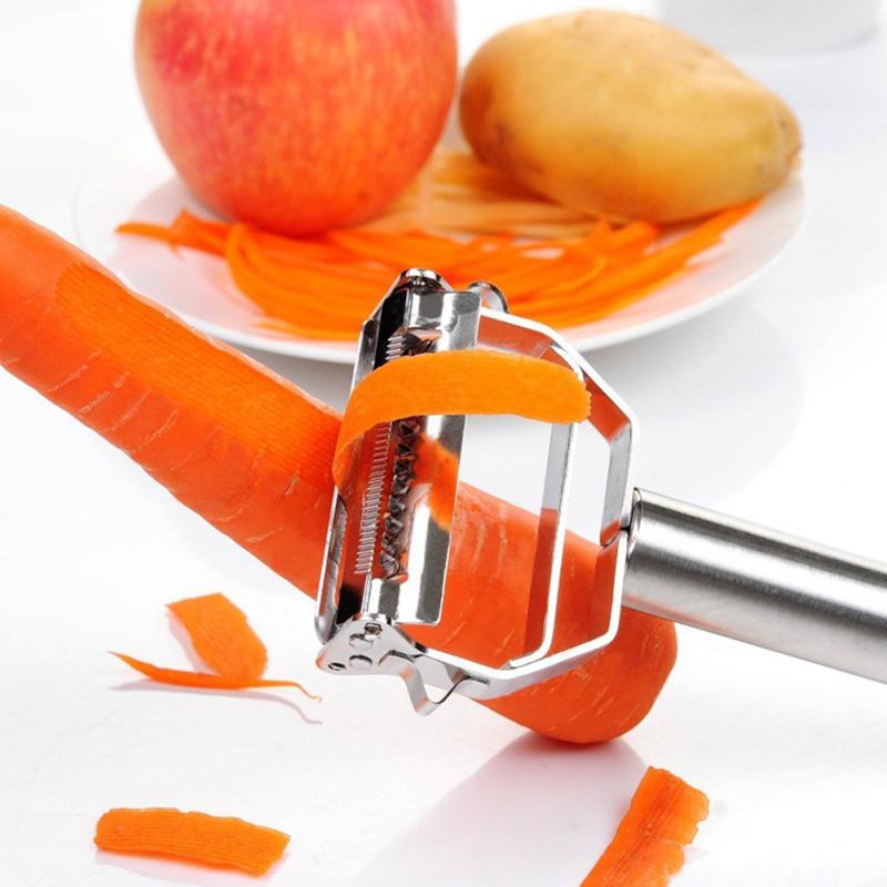 Pelapatate e tagliaverdure julienne multiuso in acciaio inox ultra-affilato