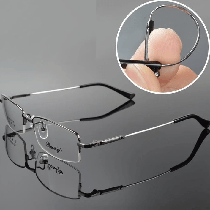 Titanium Progressive Dual-Use Reading Glasses for Distance and Near Vision
