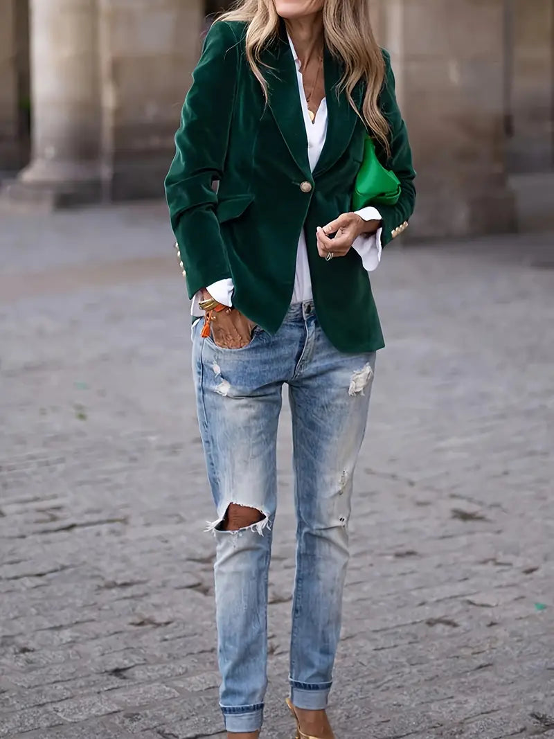 Women's Vintage Velvet Blazer