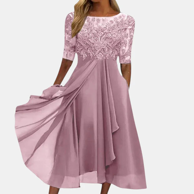 Elegancka sukienka koronkowa dla kobiet