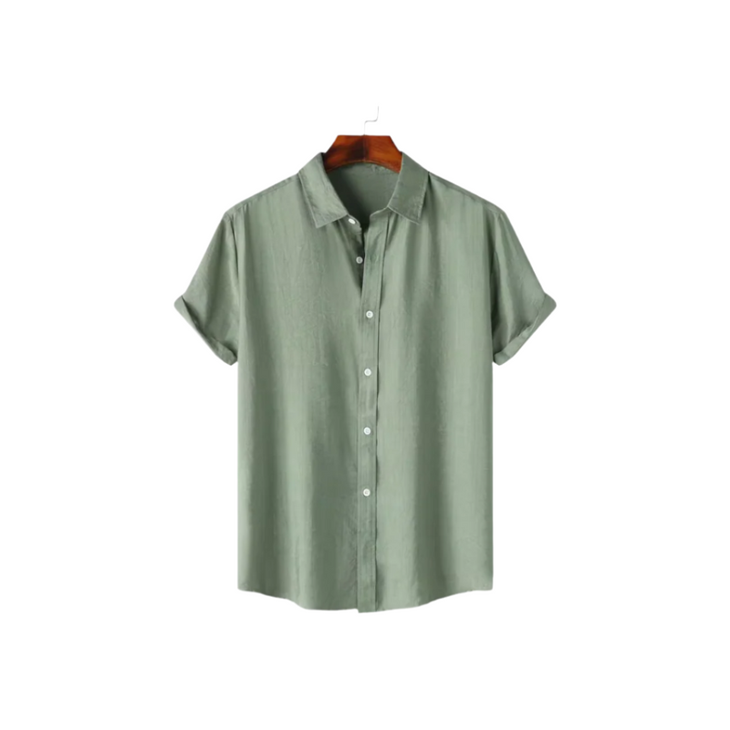 Cedar Leafs | Linen Shirt