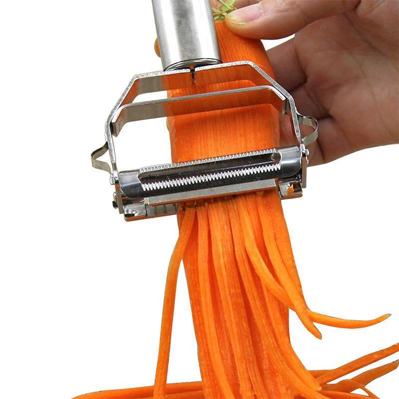 Pelapatate e tagliaverdure julienne multiuso in acciaio inox ultra-affilato