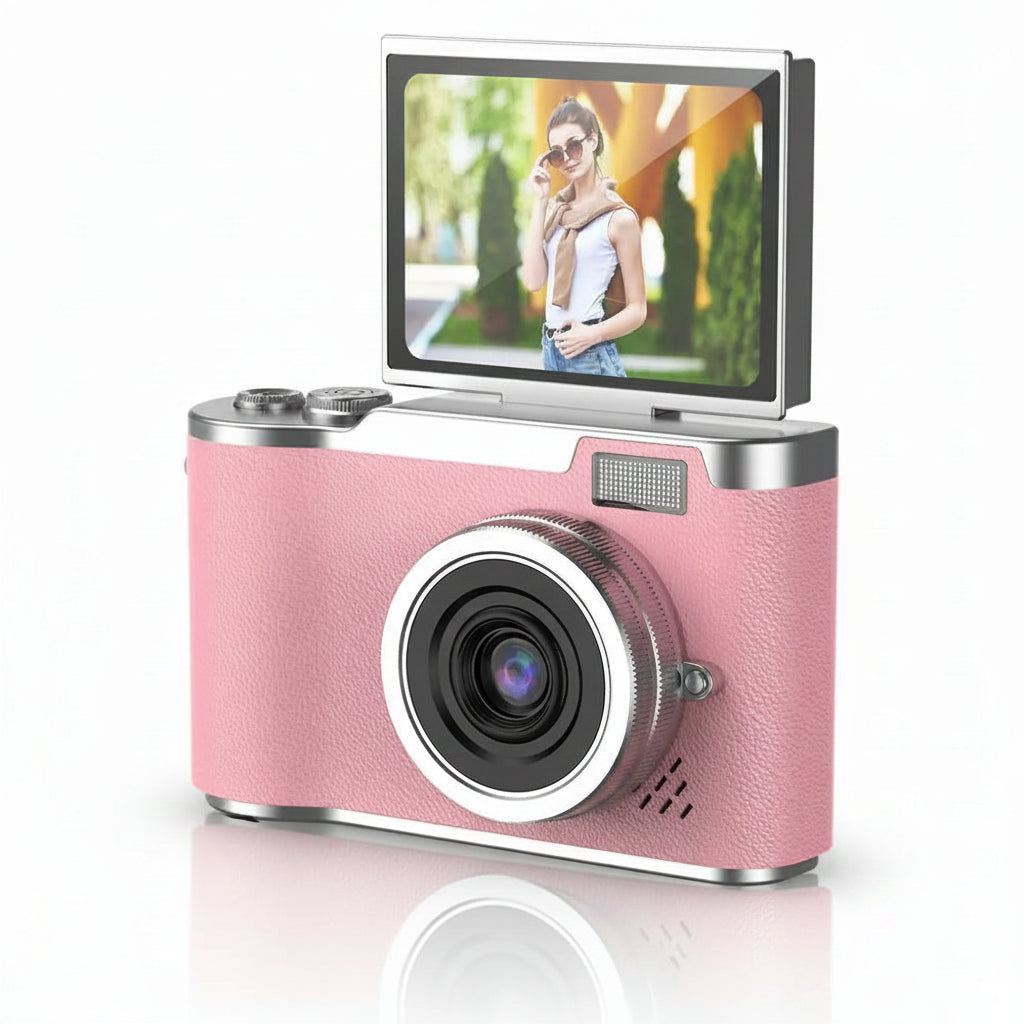 4K Digital Camera with Flip Screen - 48MP, 8X Zoom Compact Photo & Video Camera