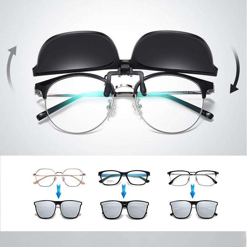 Nuovi occhiali da sole polarizzati con clip-on