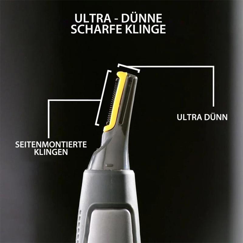Rifinitore di Precisione Ultra Sottile Professionale | Lame in Acciaio Inossidabile al Titanio | Luce LED Integrata | Tecnologia a Micro-Oscillazione | Per Naso, Orecchie e Contorni
