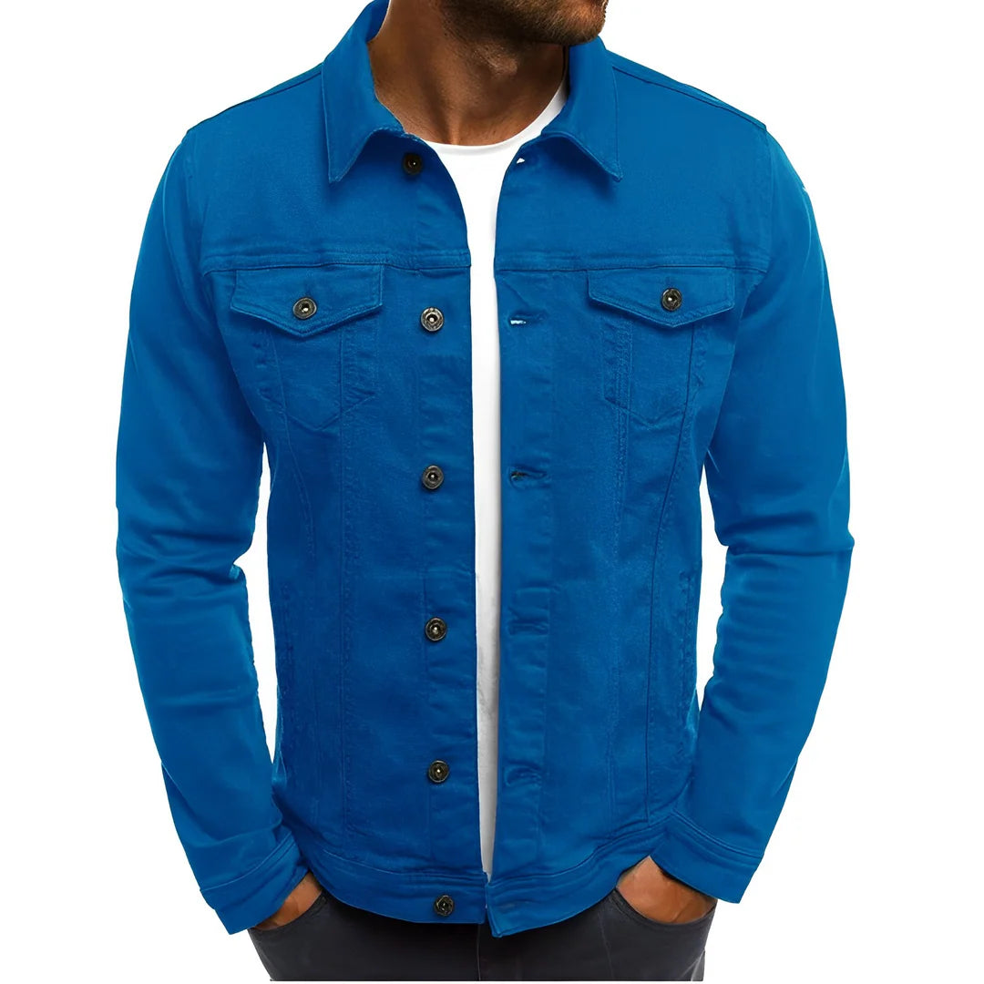 Giacca estiva da uomo in denim – Stile leggero per giornate calde