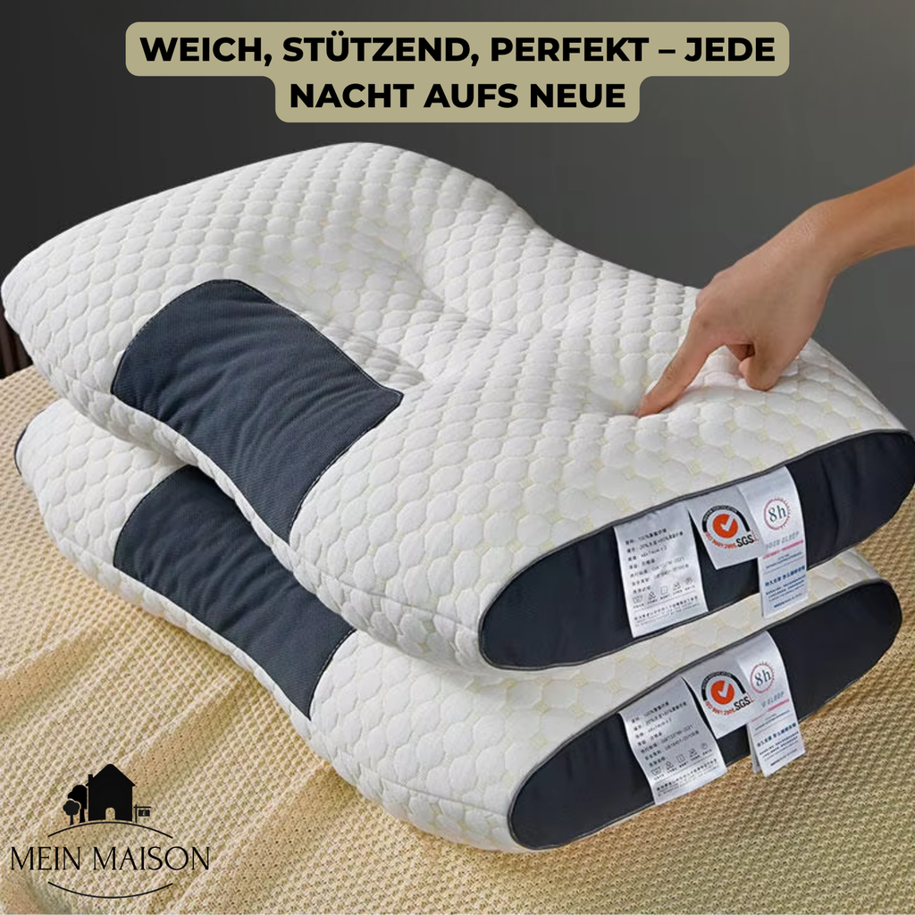 Ortopedický polštář na krk | Ergonomický tvar | Paměťová pěna | Prodyšný