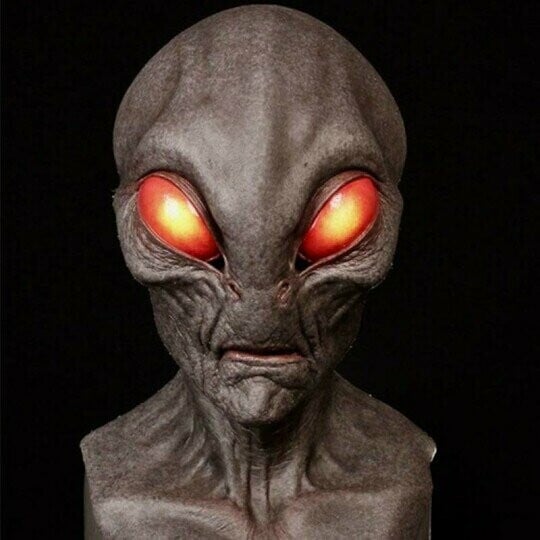 Realistic Alien Mask Halloween Costume Accessory
