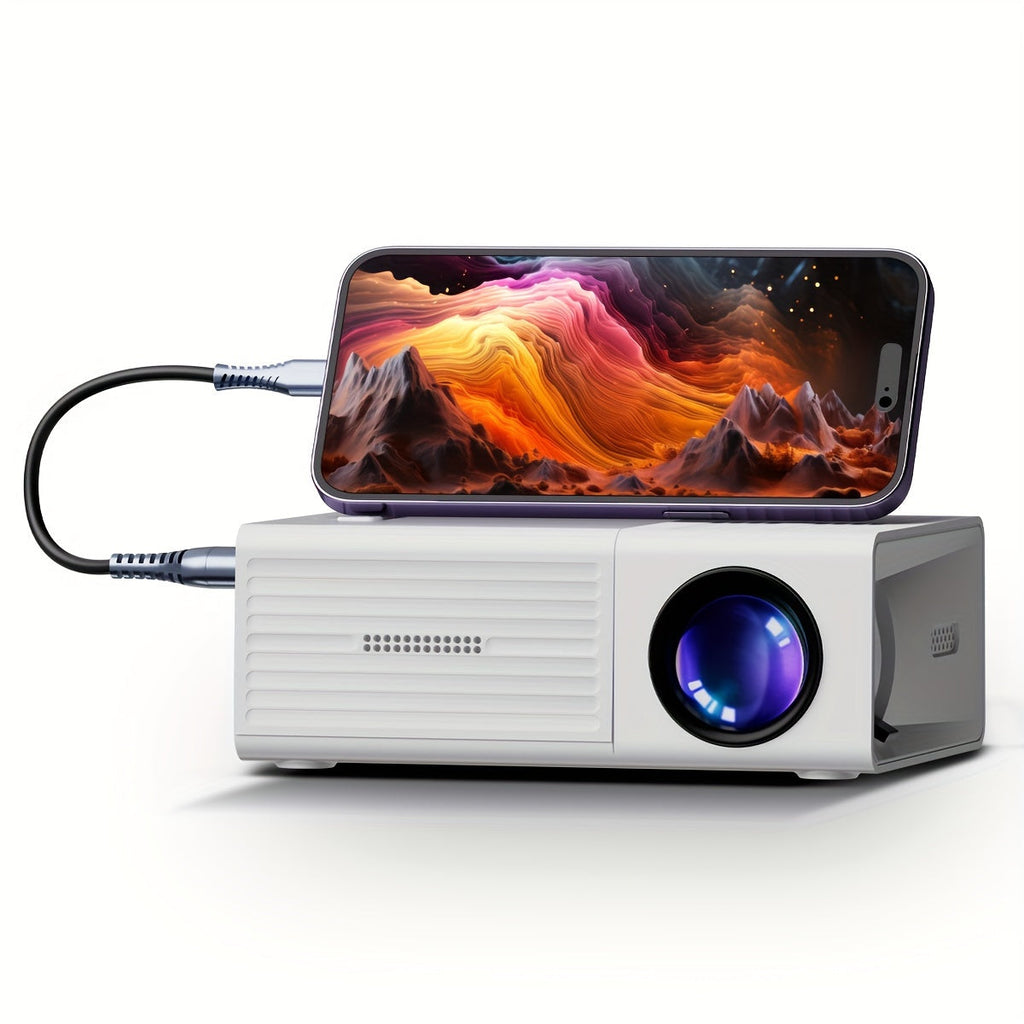 Mini projektor | 3000 lumenů | Přenosný a energeticky úsporný | HDMI a USB