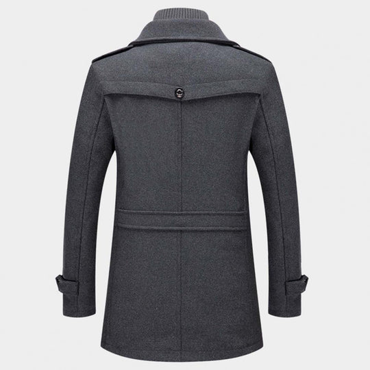 Men’s Two-Piece Wool Blend Winter Coat