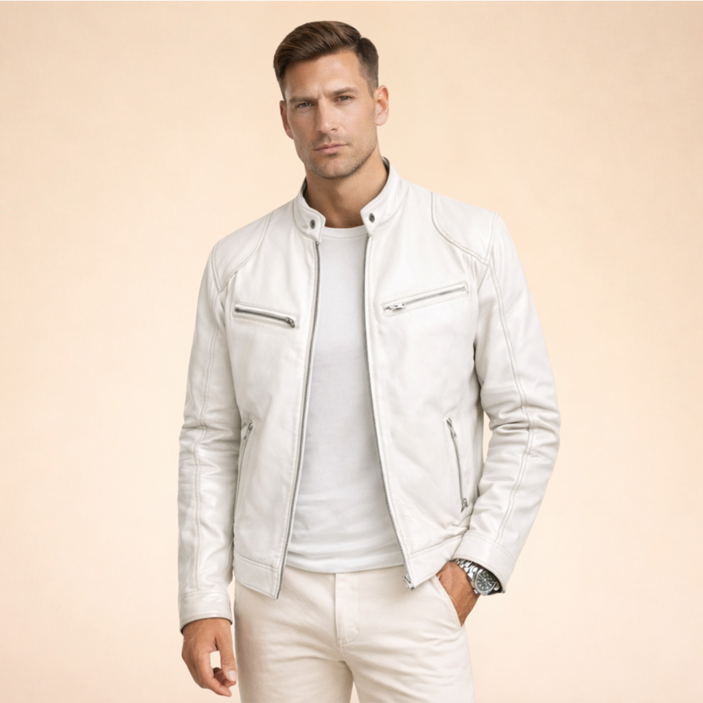 Versatile Men’s Leather Jacket