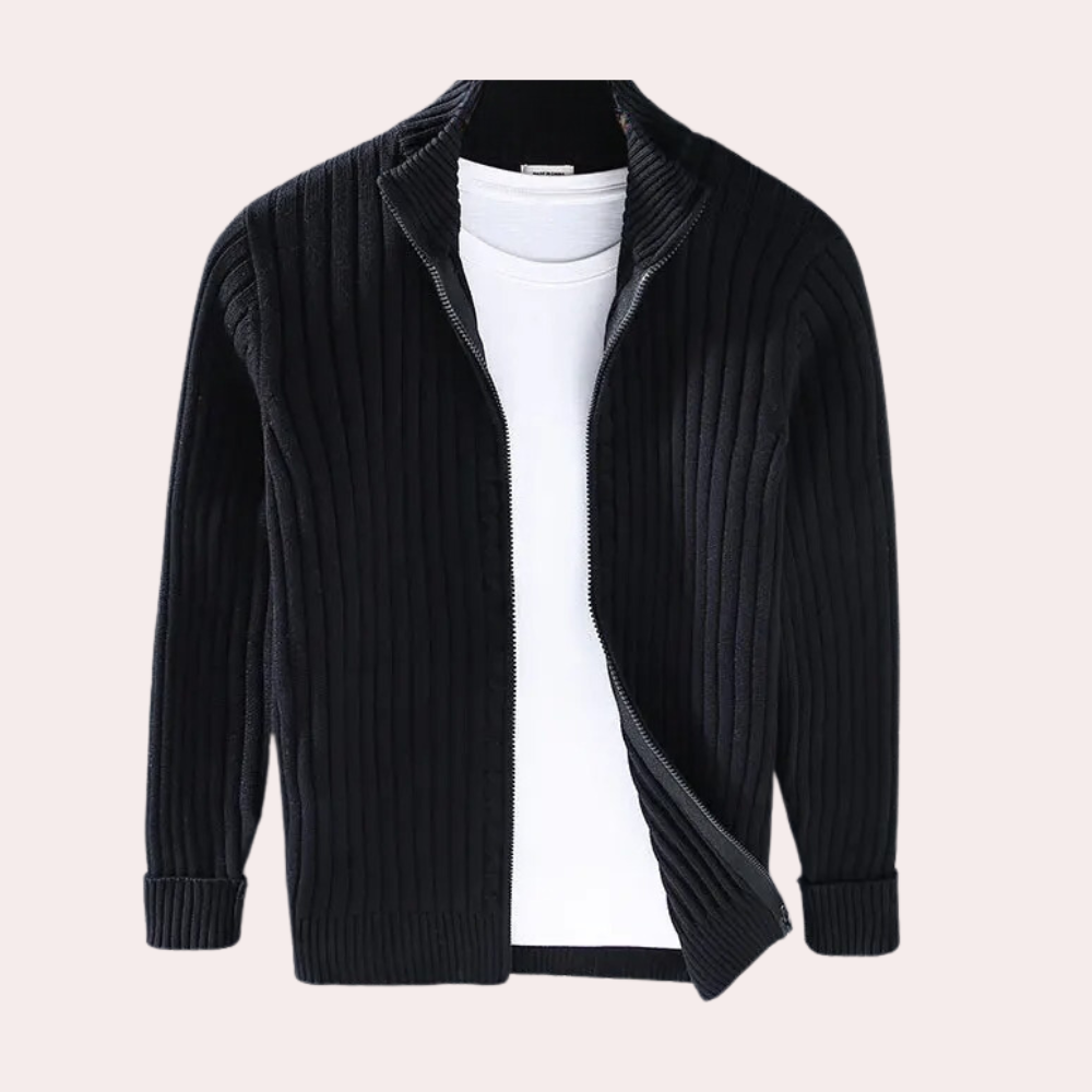 Cardigan Uomo con Zip in Maglia – Maglieria Casual Moderna