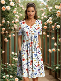 Elegant Dress with Tummy Coverage