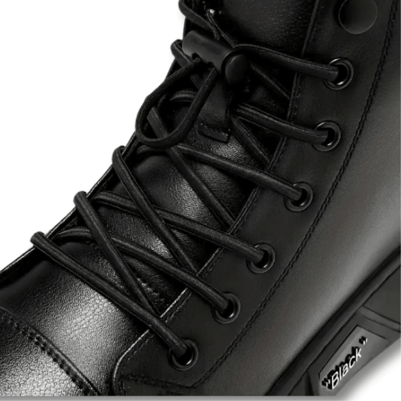 Men's High-Top Leather Trainers | Urban & Versatile