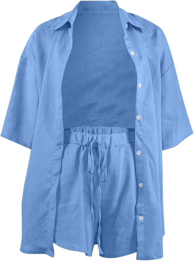 Women's Linen Two-Piece Set for Versatile Styling