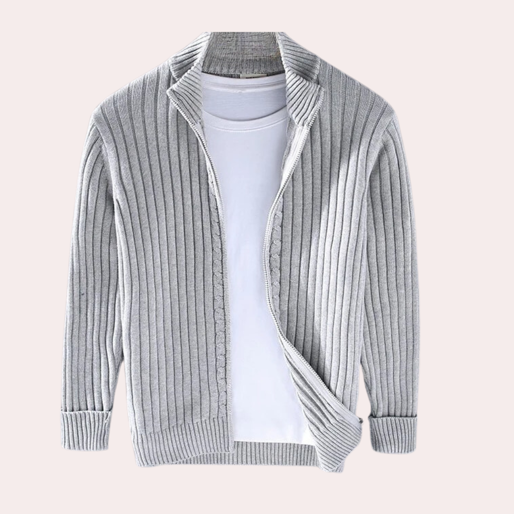 Cardigan Uomo con Zip in Maglia – Maglieria Casual Moderna