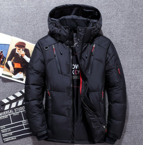 Men's Down Puffer Jacket - Lightweight Autumn, Winter Jacket