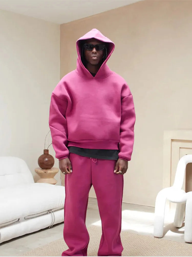 Men's Oversized Tracksuit | Hoodie and Joggers Set