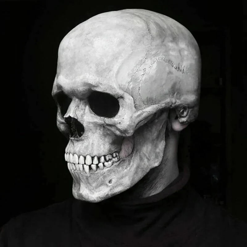 SkullMask - Realistic Halloween Mask with Movable Jaw