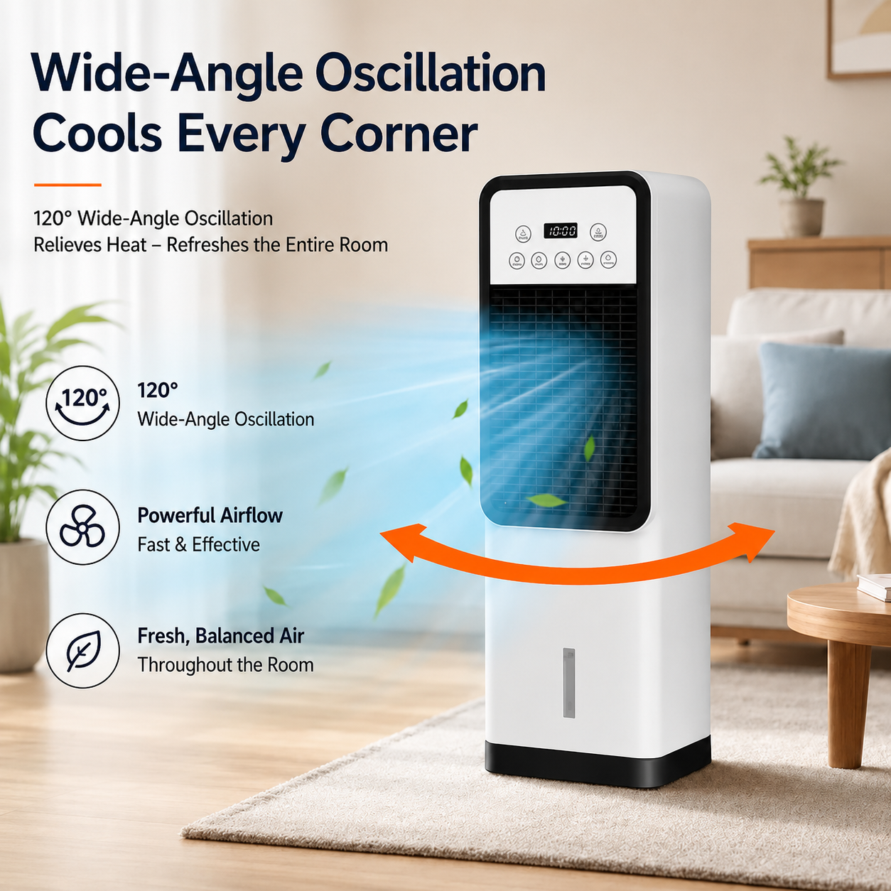 4-in-1 Portable Air Conditioner with Remote Control