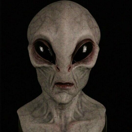 Realistic Alien Mask Halloween Costume Accessory