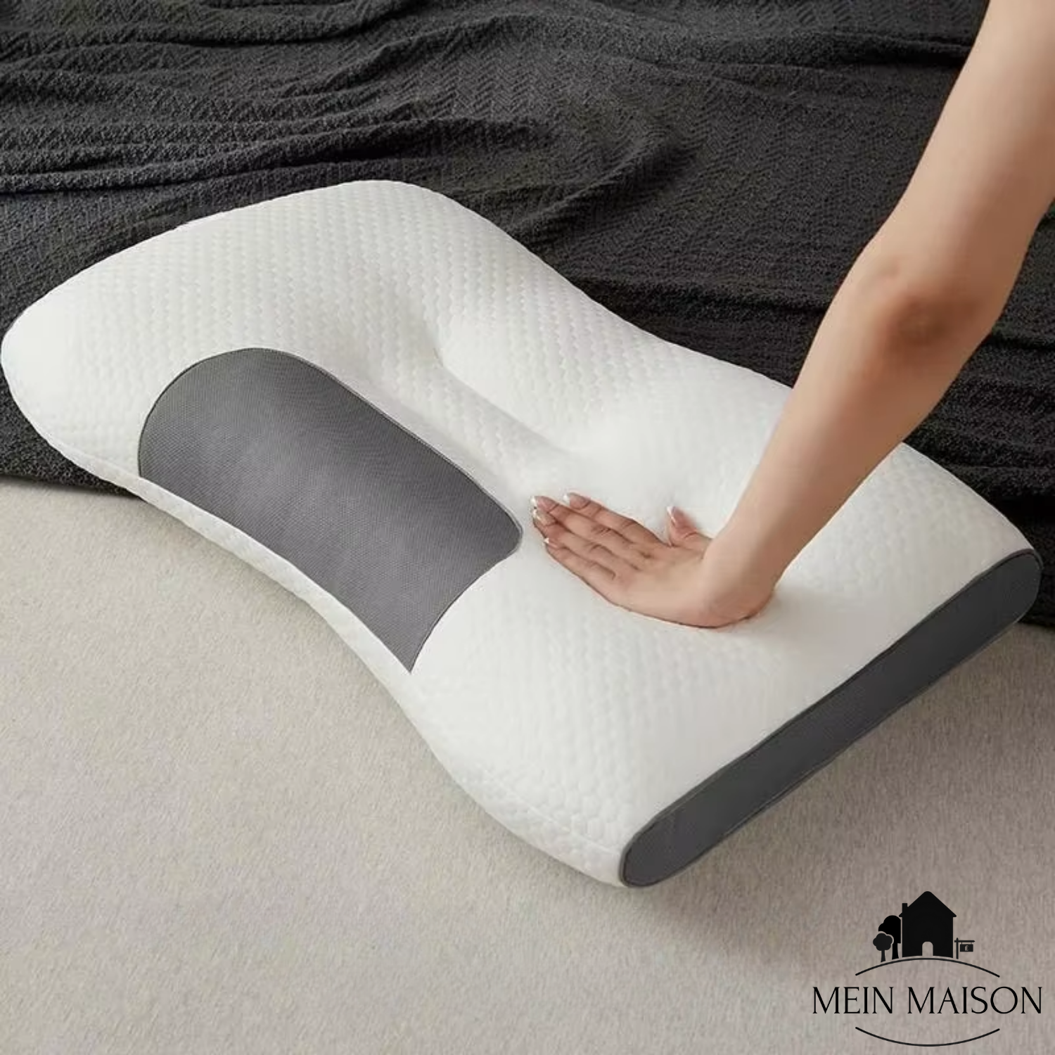 Ortopedický polštář na krk | Ergonomický tvar | Paměťová pěna | Prodyšný