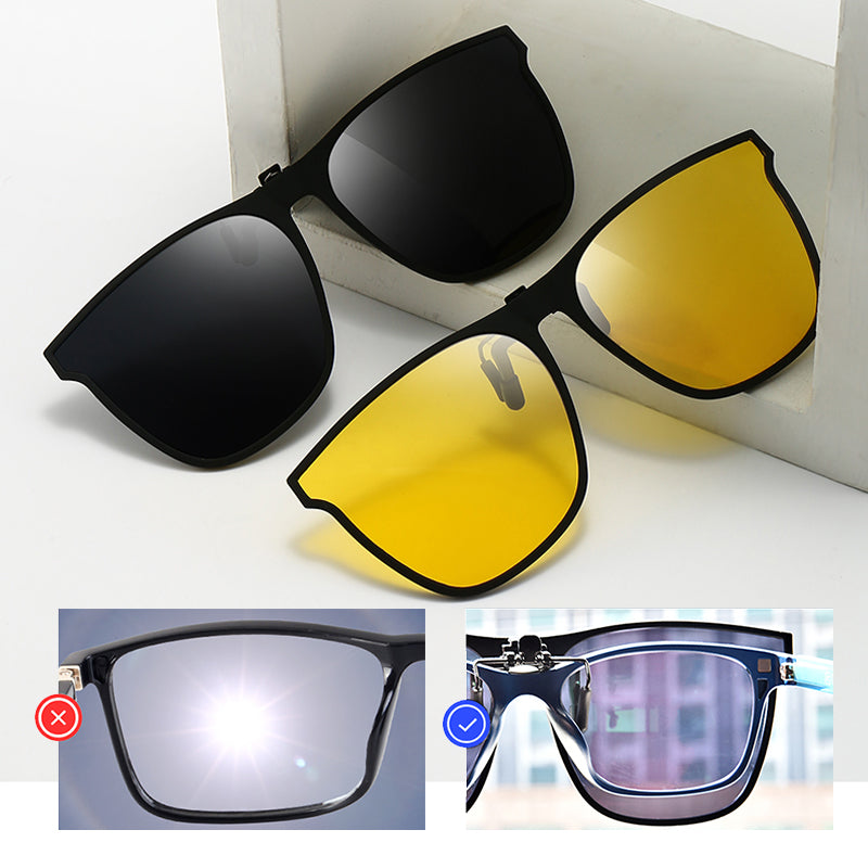 New Polarized Clip-On Sunglasses