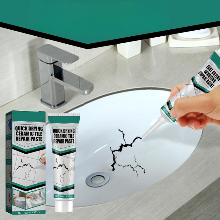 Fast-Drying Tile Repair Paste – Cracks, Chips & Grout