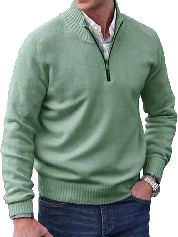 Maglione elegante con mezza cerniera