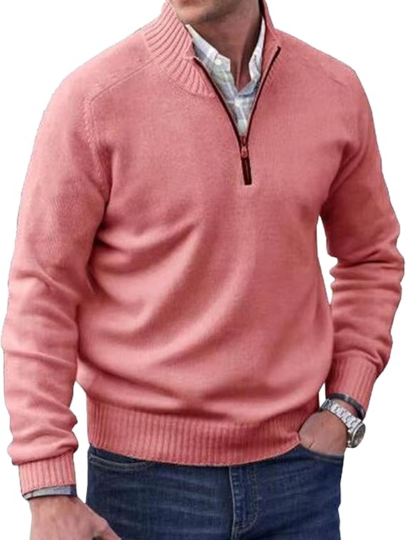 Maglione elegante con mezza cerniera