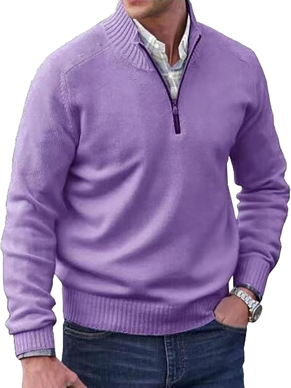 Maglione elegante con mezza cerniera