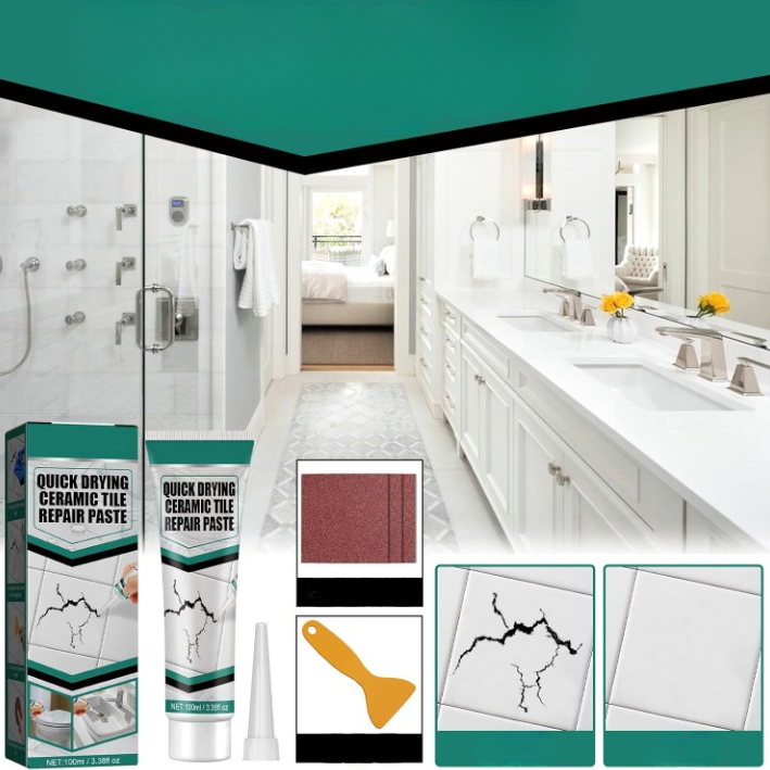 Fast-Drying Tile Repair Paste – Cracks, Chips & Grout