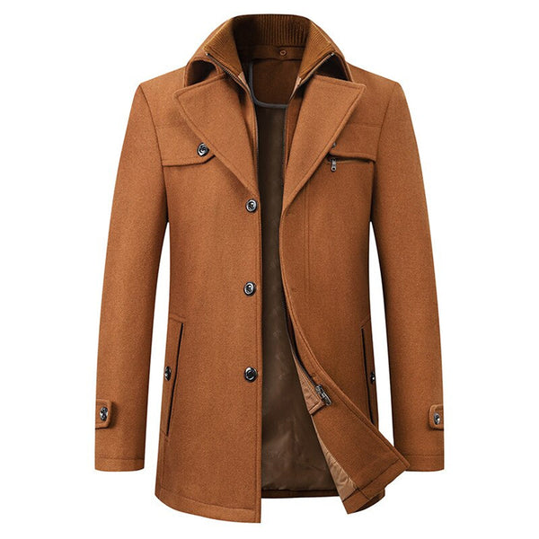 Men’s Wool Blend Winter Coat – Business & Smart Style